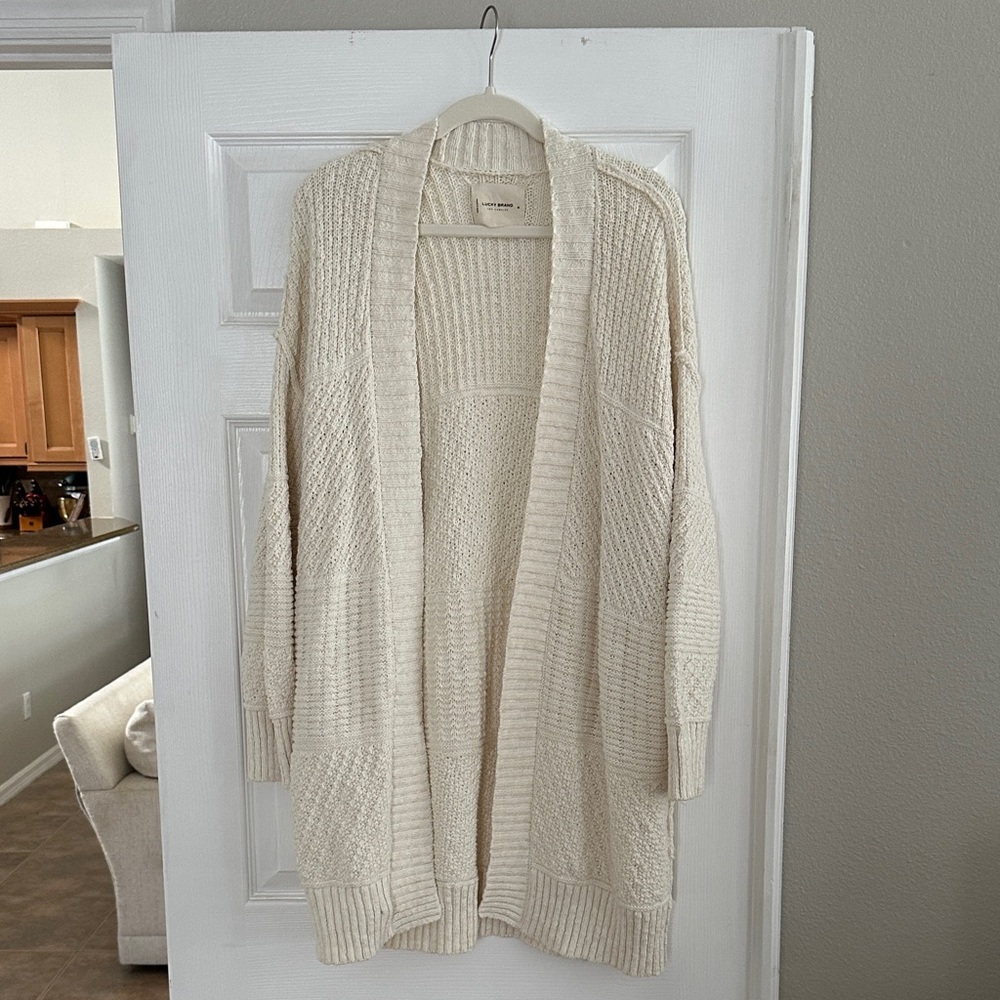 Lucky Brand Cream Women's Cardigan